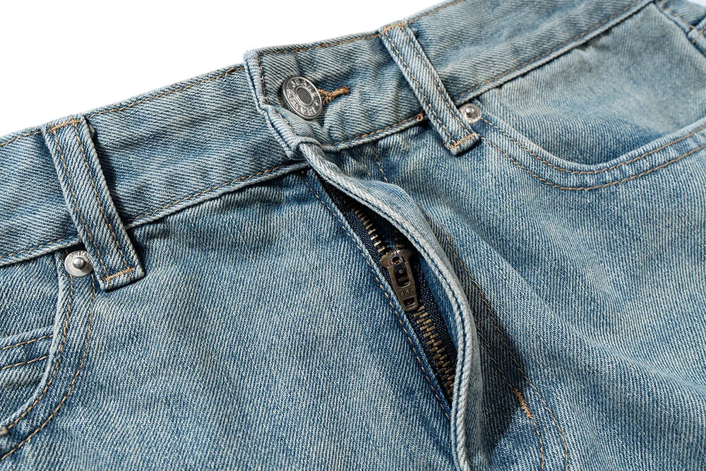 vintage washed blue solid boot cut for men and women straight baggy denim trousers ropa hombre loose casual flare jeans pants unique jeans style 2183