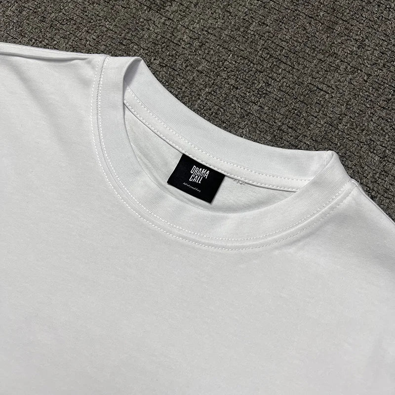 2024ss Drama Call T-shirt Men Women 1:1 High Quality Stars Letter Print Fashion Street Lovers Casual Tops Tee Street King Limited