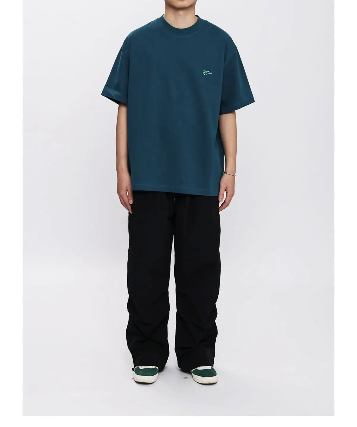 Summer Korean style loose simple short sleeved T shirt men casual y2k street solid color Harajuku round neck half sleeved top Street King Limited