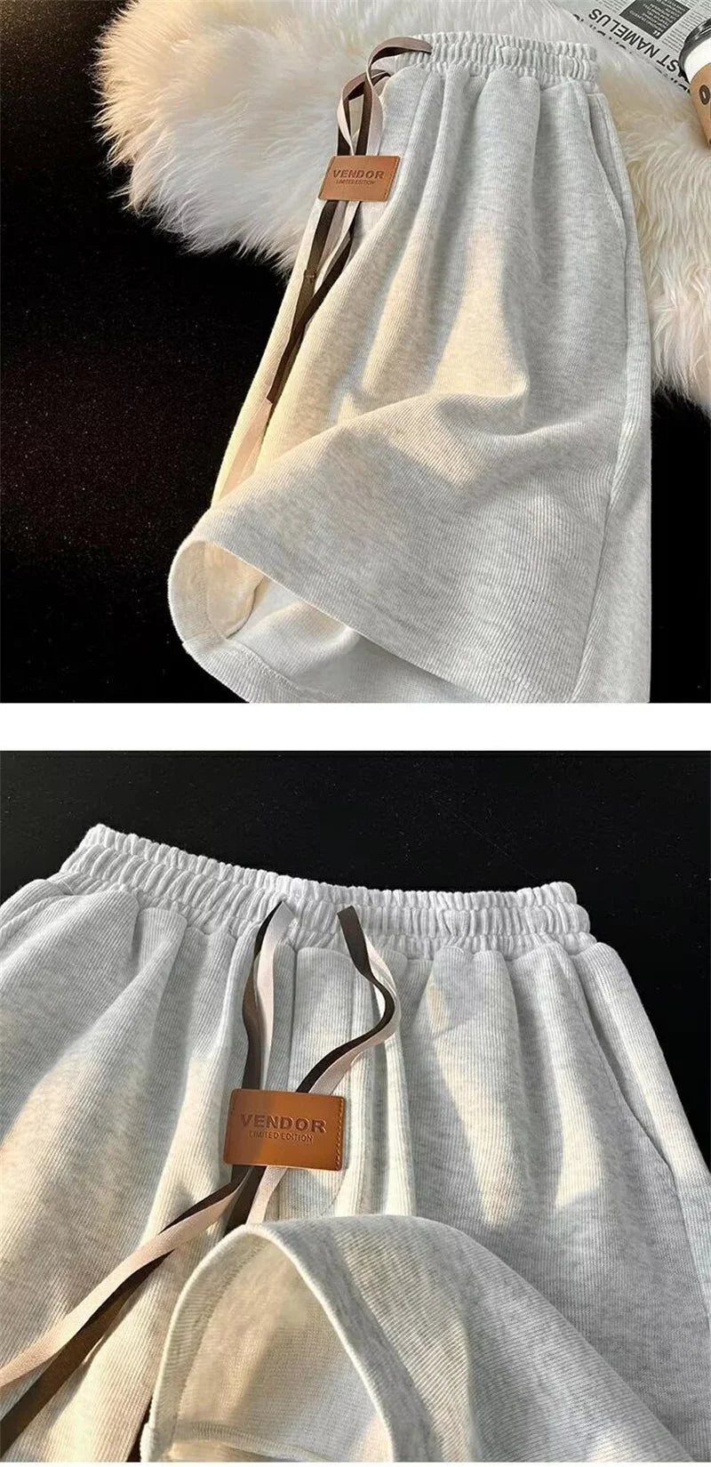 summer y2k shorts for men casual gym basketball baggy short sweatpants appliques drawstring solid color bermuda masculina unique joggers style 3774