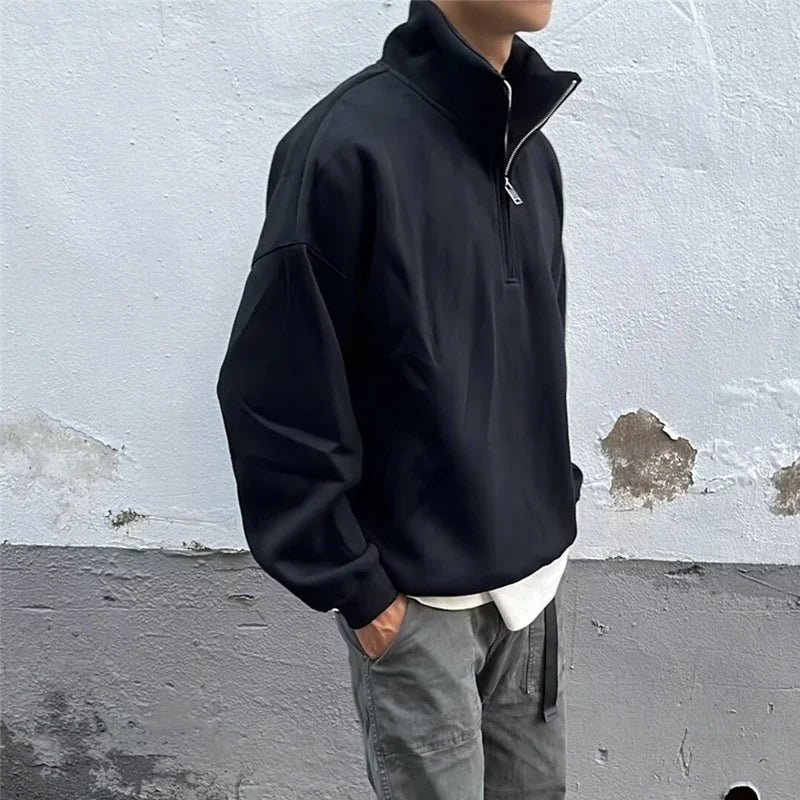 Vintage Layered Fashion Hoodie High-Street Favorite
