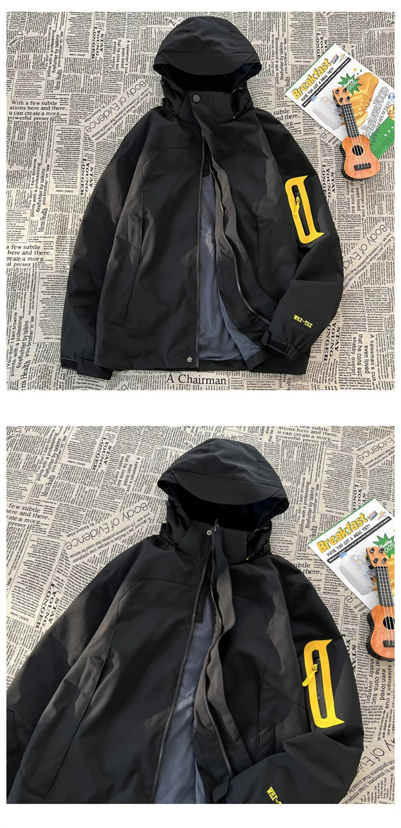 new colorblock pocket zip up hooded outdoor jackets for men fashion waterproof casual bomber jacket y2k motorcycle veste homme unique default style 132