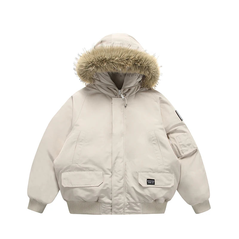 men winter streetwear loose casual fashion cotton padded hooded parkas bomber jacket women oversize thicken coat outerwear unique default style 994