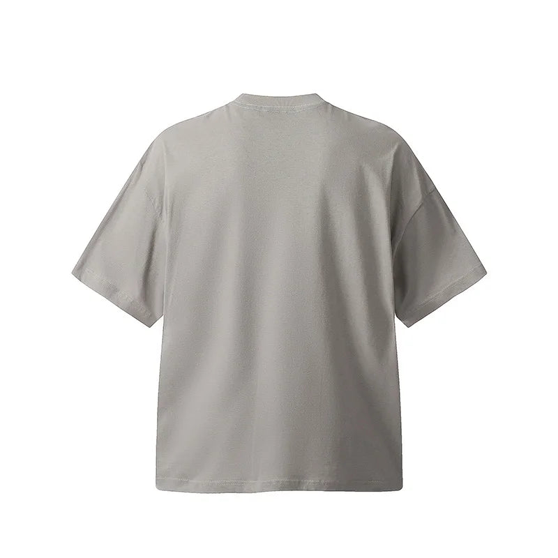 Saint T-shirts New Vintage Wash Letter Printing Chaopai High Street Men Woman Loose Casual Short Sleeve Top Tee Street King Limited