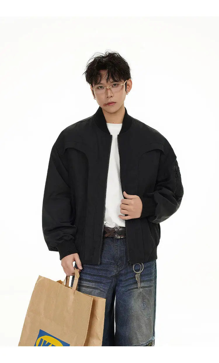 spring autumn cleanfit bomber jacket men streetwear fashion loose casual hip hop short cargo motorcycle jacket women coat unique cargo style 465