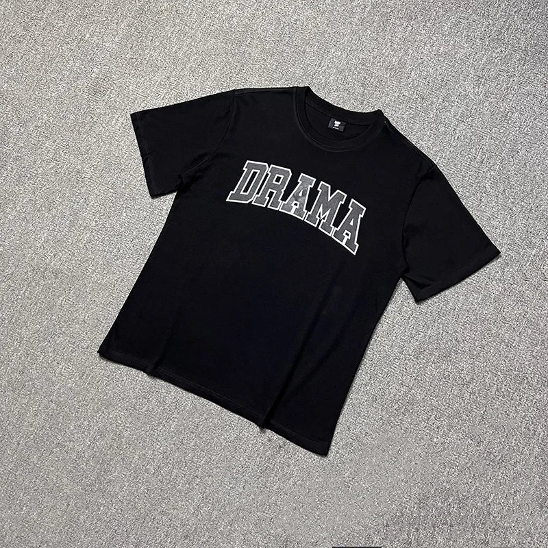 2024ss Drama Call T-shirt Men Women 1:1 High Quality Stars Letter Print Fashion Street Lovers Casual Tops Tee Street King Limited
