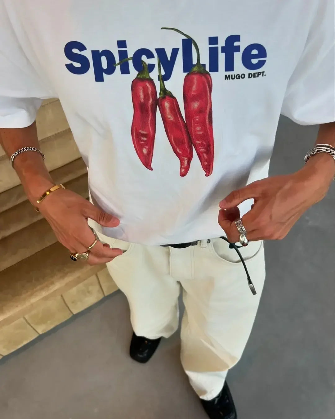 Spicy Life Graphic T Shirts Oversized Y2k Tops Gothic 2024 Pro Choice Casual Streetwear Couples Harajuku Popular Men Clothing Street King Limited