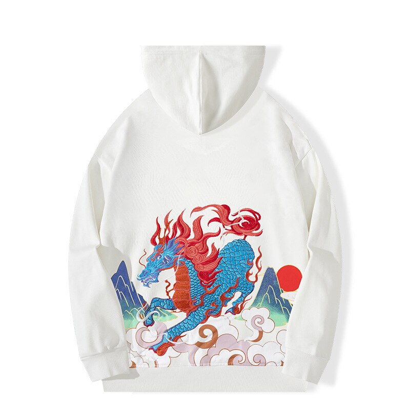 "Blue Horse" Unisex Men Women Streetwear Graphic Hoodie Daulet Apparel