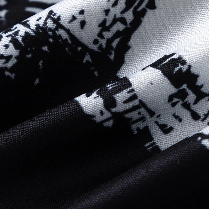 Men Hawaiian Short Sleeve Shirts Graffiti Print Thin Street Loose Blouse Summer Beach Casual Holiday Tops Y2K Korean Shirt Street King Limited