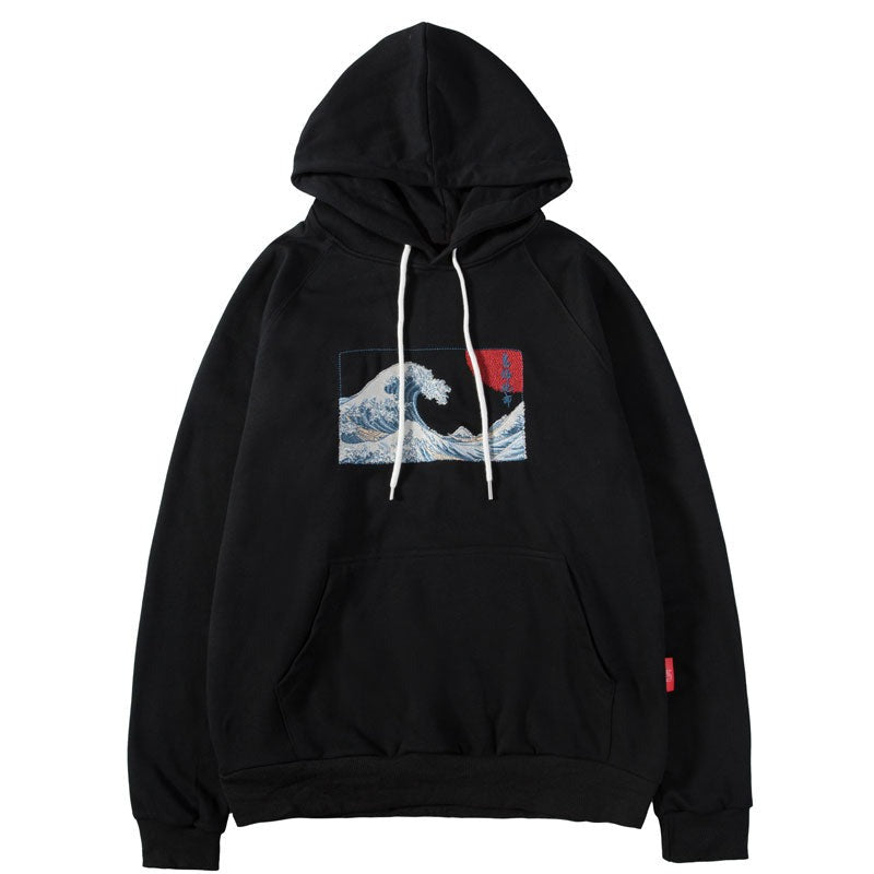 "Night Wave" Unisex Men Women Streetwear Graphic Hoodie Daulet Apparel