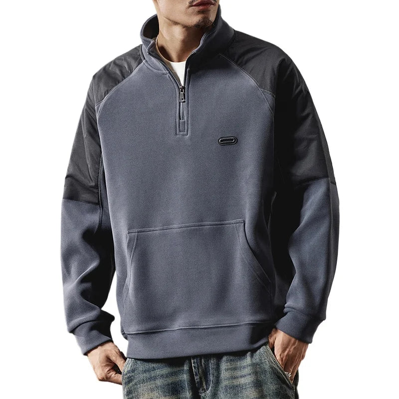 Men Autumn Winter 500g Double-sided Velvet American Retro Fashion Streetwear Loose Casual Pullover Sweatshirt Hoodies for Man Street King Limited