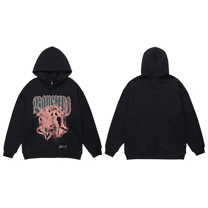 "Black Market" Unisex Men Women Streetwear Graphic Hoodie Daulet Apparel