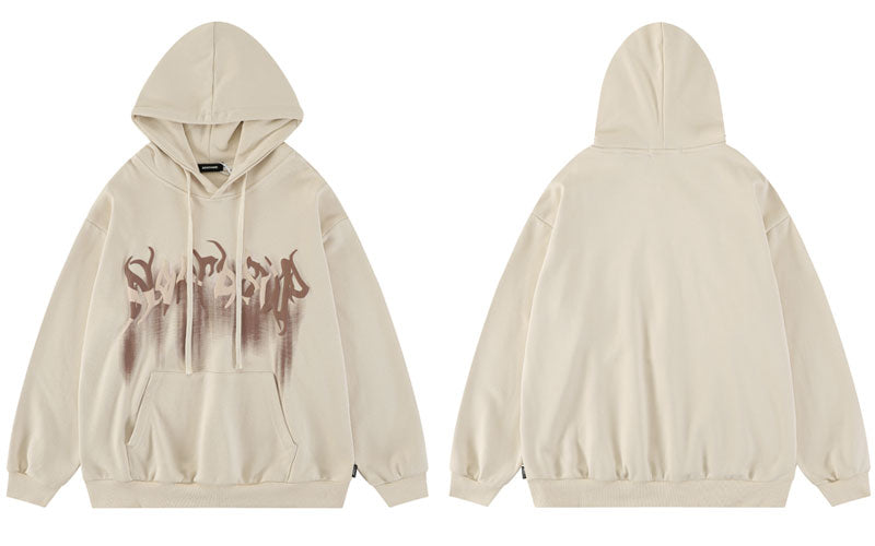 "Born With Horns" Unisex Men Women Streetwear Graphic Hoodie Daulet Apparel