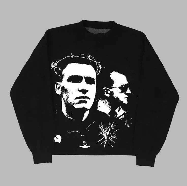 y2k women clothes sweater zipper Sweatshirt long sleeve top Streewear hip hop punk retro clothes Harajuku Trendy oversize clothe Street King Limited