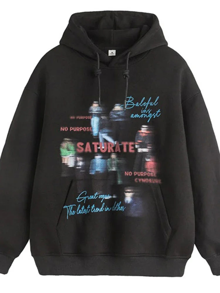 Skatercore Flame Bold Hoodie Layered Streetwear Staple