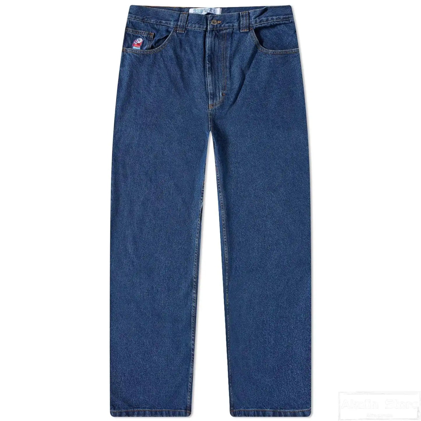 y2k gothic polar big boy baggy jeans cartoon embroidery streetwear mens womens fashion denim pants hot sell wide leg trouser stacked flare jeans