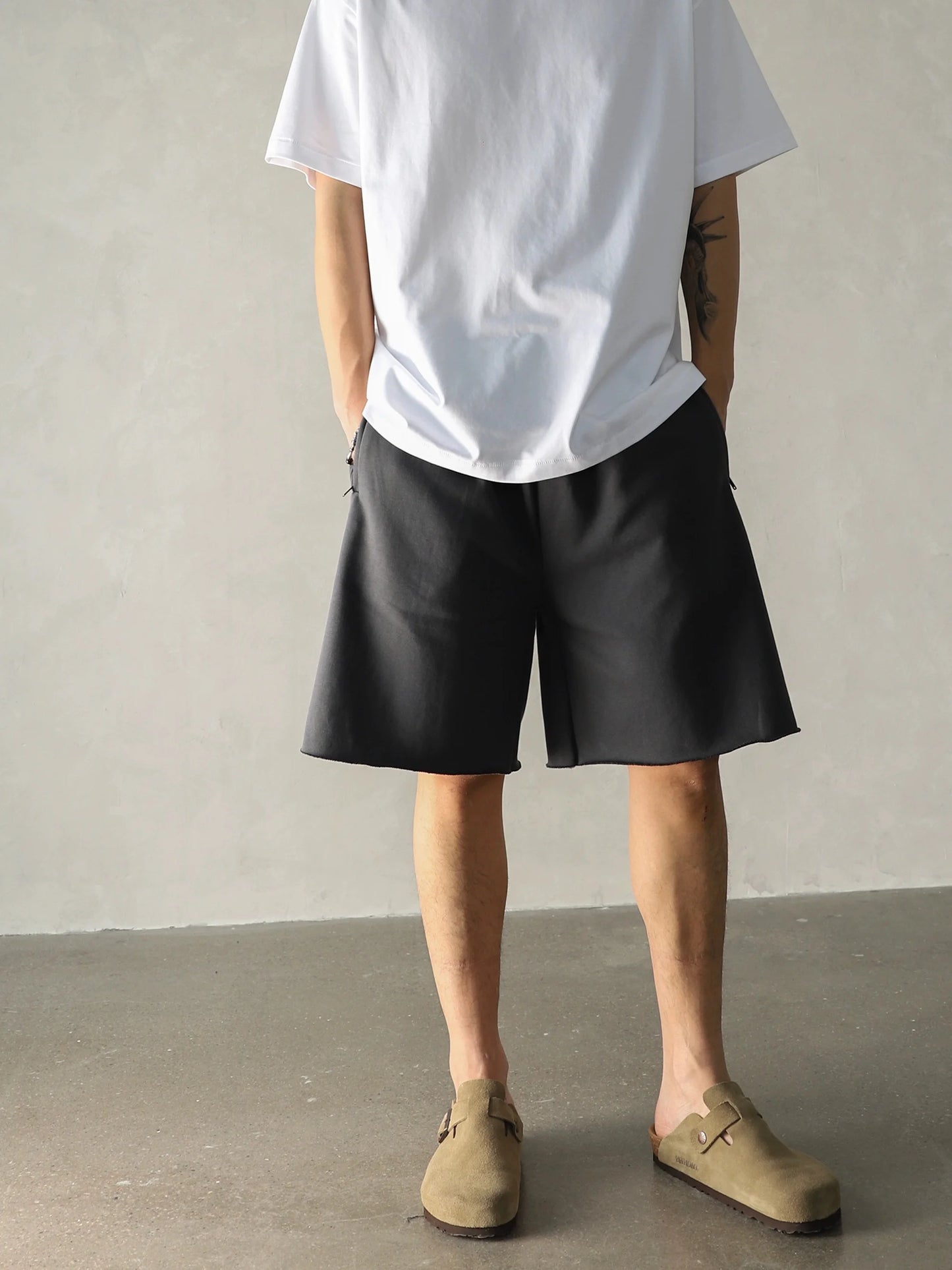 24ss season 6 kanye west co brand shorts cleanfit high street casual oversized short pants shorts for summer relaxed fit shorts