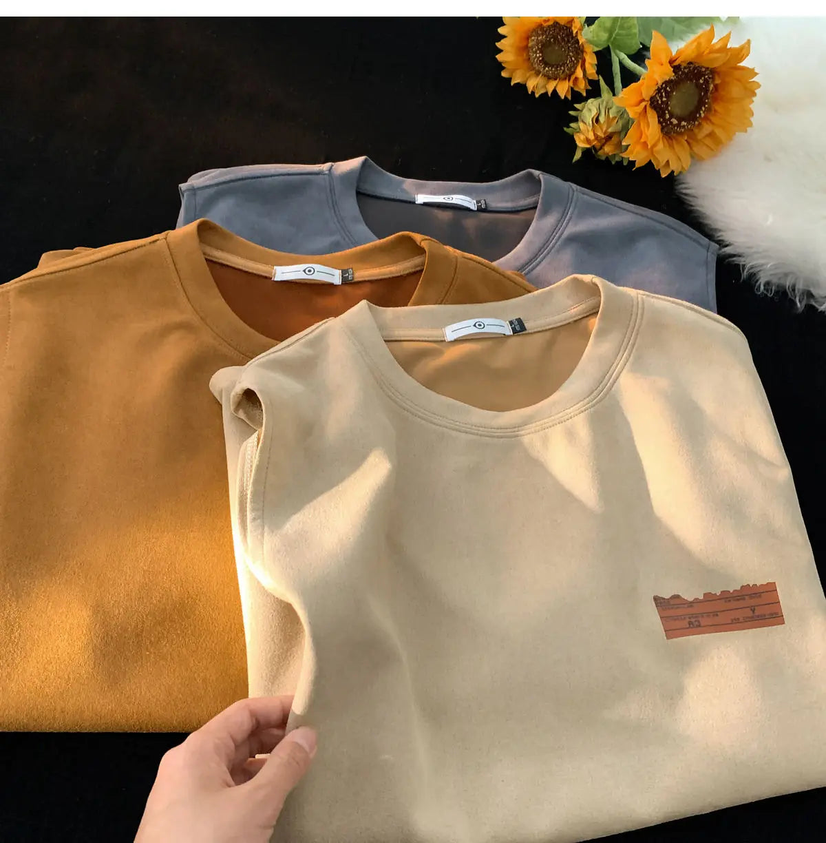 American sleeveless t-shirt vest men's trendy summer outer wear heavy suede ins loose waistcoat top men clothing mens t shirts Street King Limited