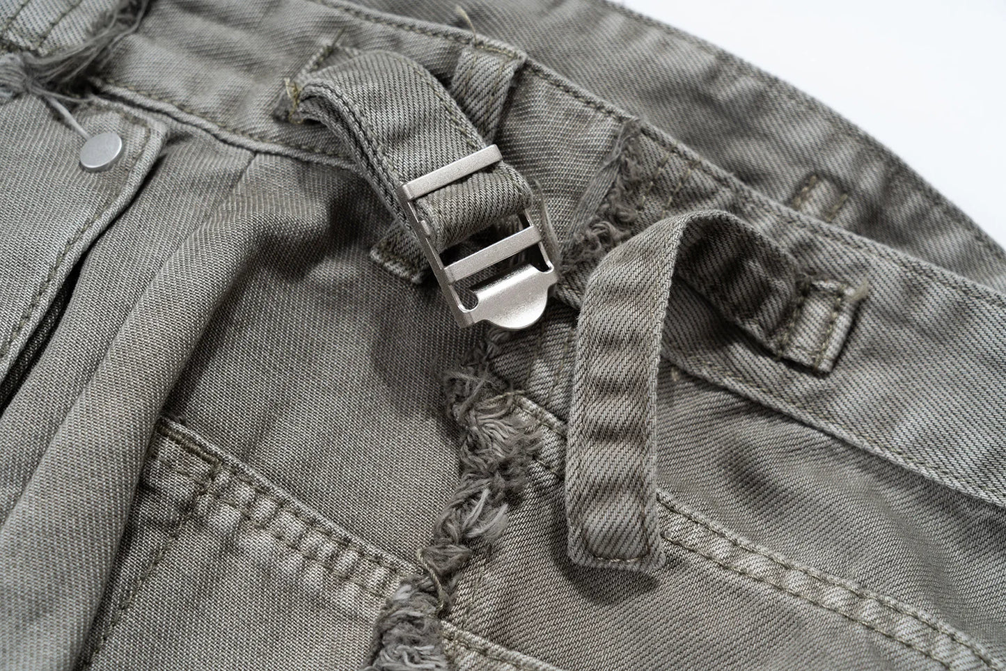 y2k streetwear tassel multi pocket jeans for men straight solid baggy cargo pants pantalones hombre casual denim trousers unique cargo style 899