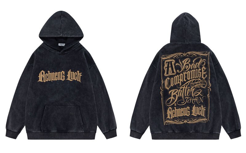 "Better Luck" Unisex Men Women Streetwear Graphic Hoodie Daulet Apparel