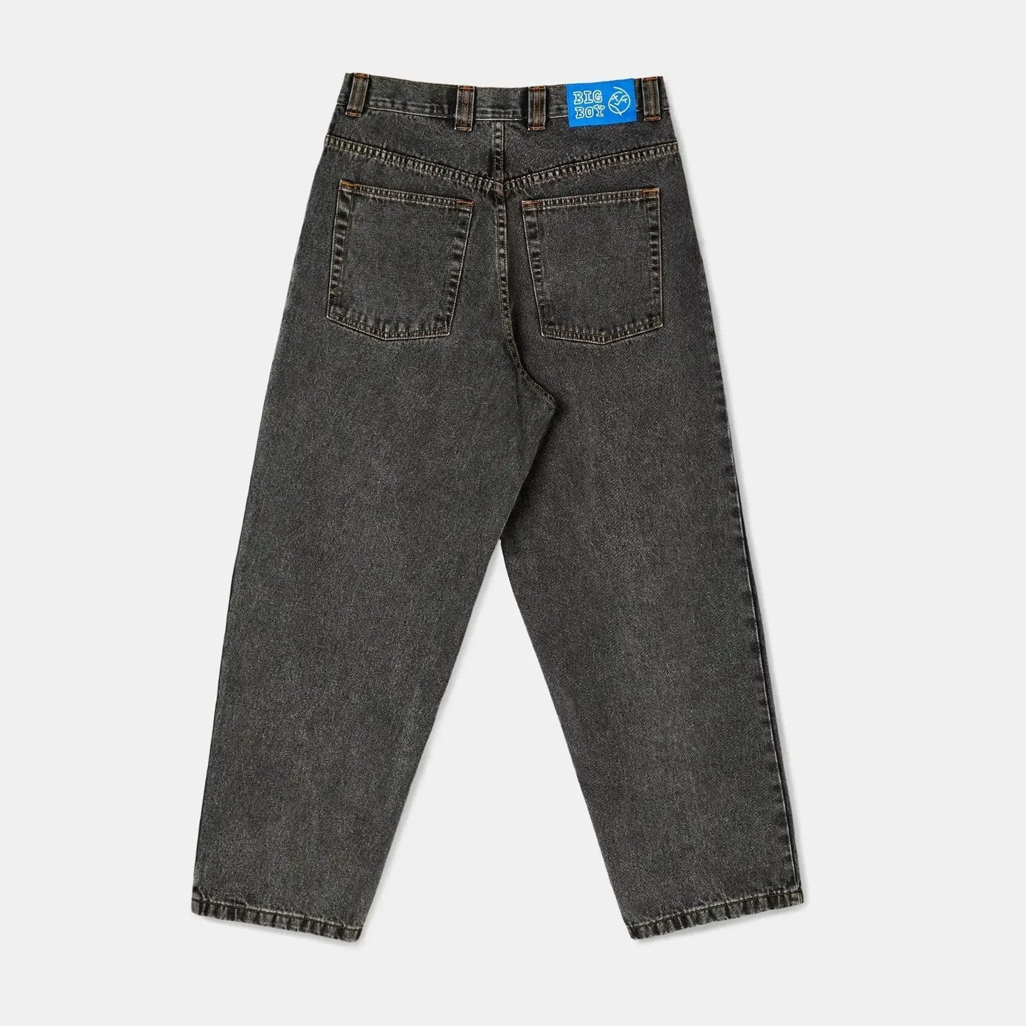 hip hop polar big boy jeans streetwear cartoon embroidery y2k pants vintage blue baggy jeans mens womens high waist wide trouser unique jeans style 4121