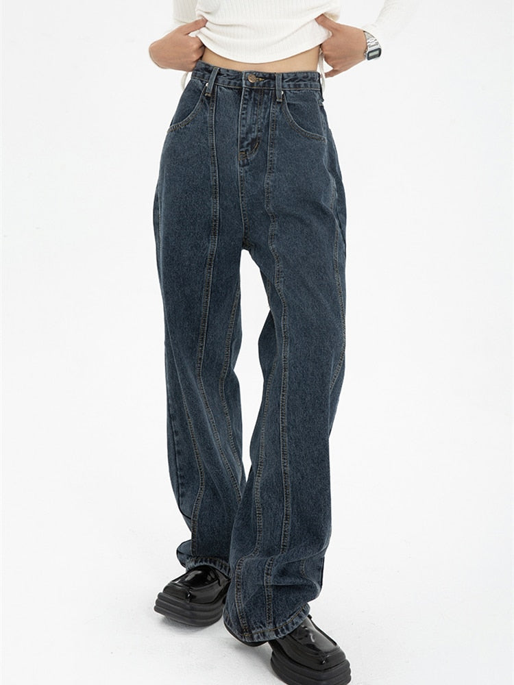 "Rockstar" Unisex Men Women Streetwear Denim Jeans Daulet Apparel