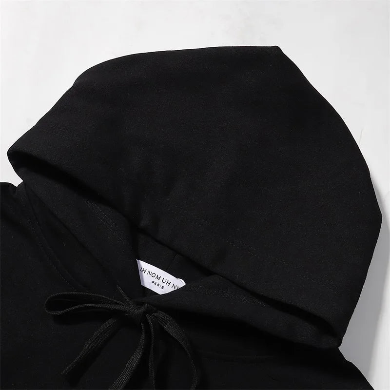 Black Rice White IH NOM UH NIT Hoodies Roses Masked Men Printing Loose Casual Lovers Men Woman Pullover Sweatshirts Street King Limited