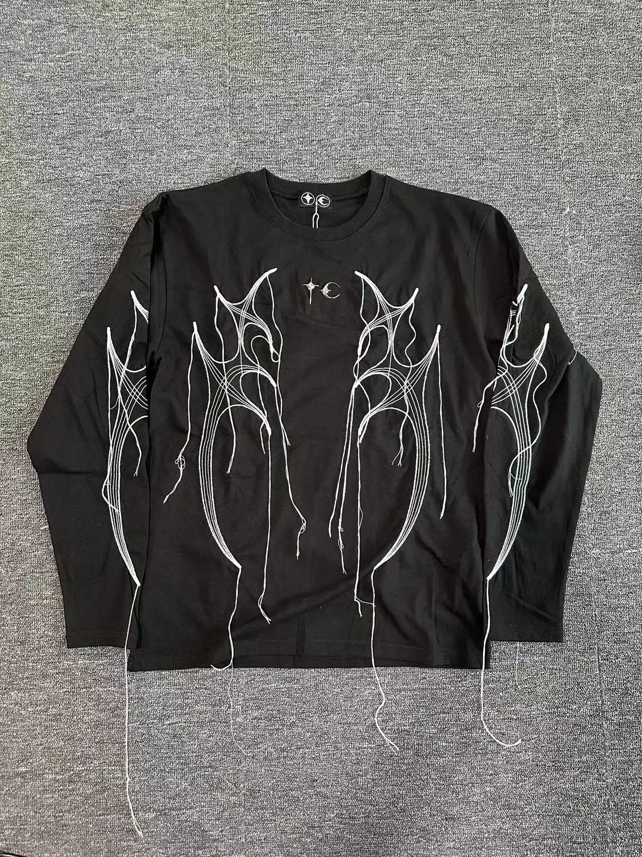New Arrival 2024 Men Thug Club Tassels T Shirts T-Shirt Hip Hop Skateboard Street T-Shirts Tee Shirt Top kenye Loose Size #U31 Street King Limited