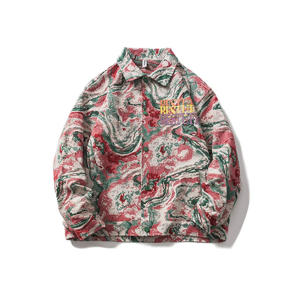 vintage jacket for men 2023 autumn harajuku retro graphic coat man loose varsity jackets casual outwear streetwear men clothing unique default style 1525