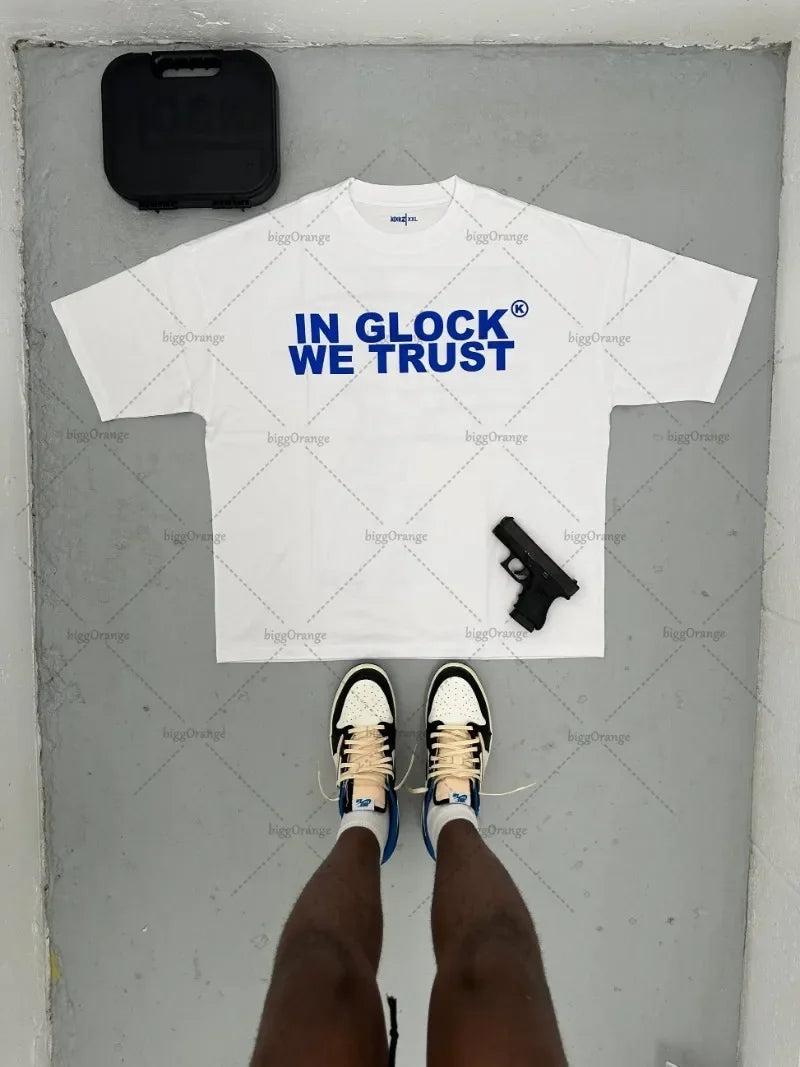 y2k Street Hip Hop Goth Letter Pattern Oversized T-Shirt Men's Retro Casual Versatile Short Sleeve Loose Round Neck Top Women Street King Limited