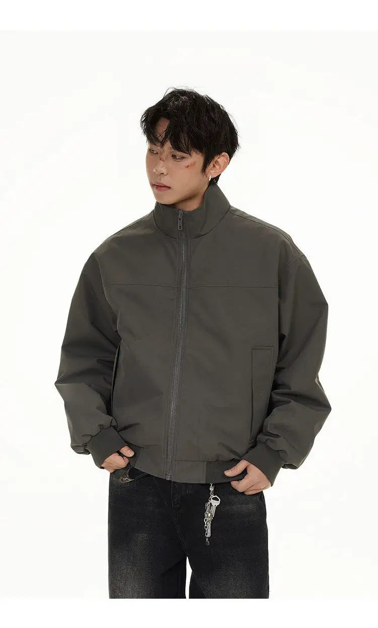2025 spring new fashion waterproof bomber jacket men streetwear fashion loose casual motorcycle jacke boyfriend cargo coat unique cargo style 585