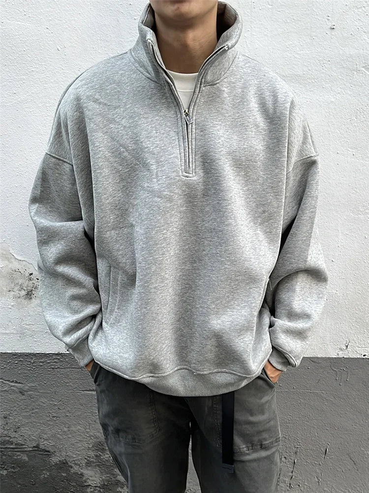 Vintage Layered Fashion Hoodie High-Street Favorite