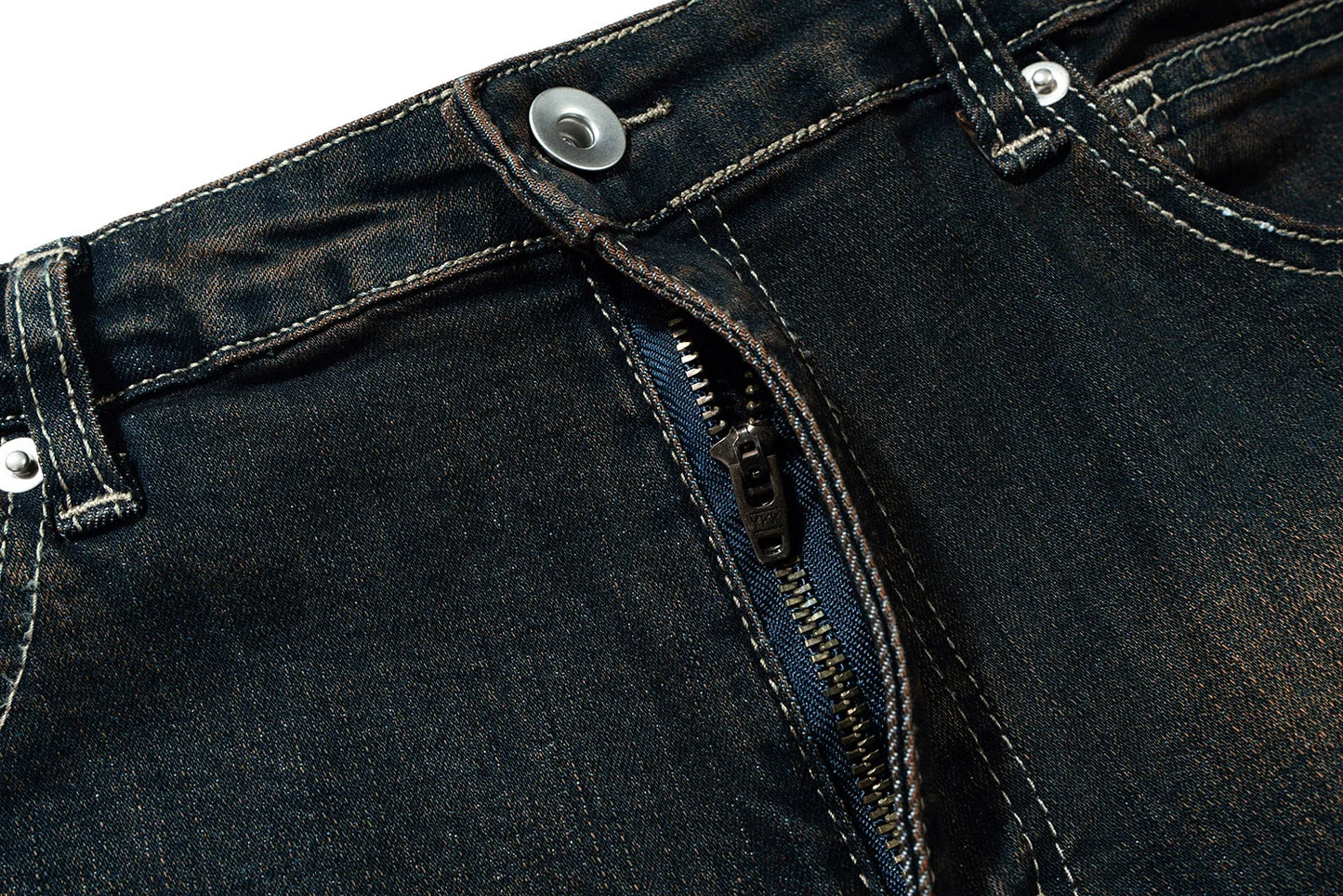 RO Ribbons Contrast Color Washed Micro Flared Jeans for Men Straight Casual Baggy Denim Trousers Ropa Hombre Loose Cargo Pants Street King Limited