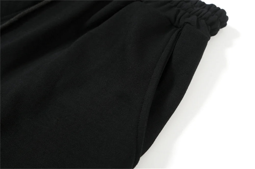 Undermycar 2024 Trendy Drawstring Logo Drawstring Pure Cotton Loose Fat Elastic Shorts Street King Limited