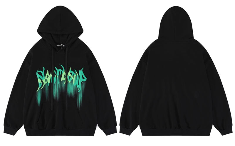 "Born With Horns" Unisex Men Women Streetwear Graphic Hoodie Daulet Apparel