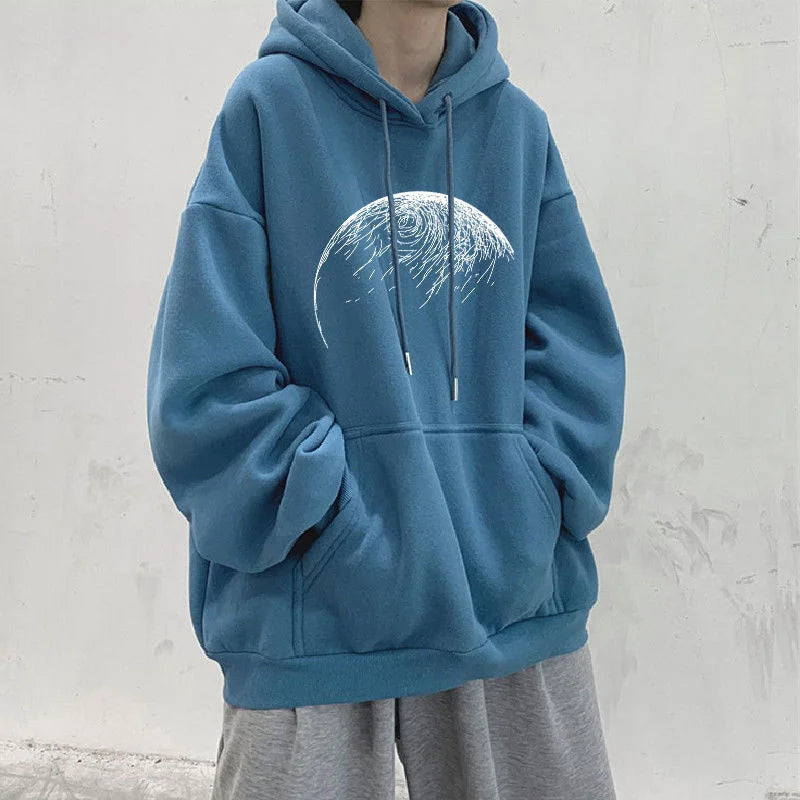 Goth Fashion Graphic Printed Hoodies Men's Autumn Hip Hop Fashion Oversized Hooded Sweatshirts New Y2K Streetwear Clothes Street King Limited