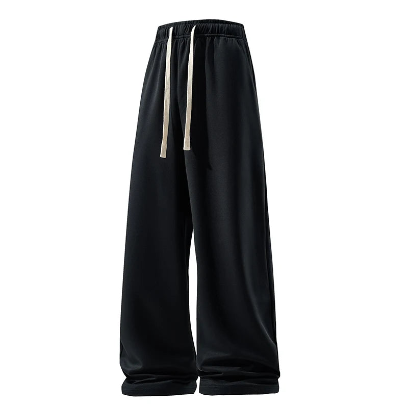 thin casual wide leg pants hang sense fashion handsome classic multi match durable fabric comfortable breathable casual pants unique default style 1332