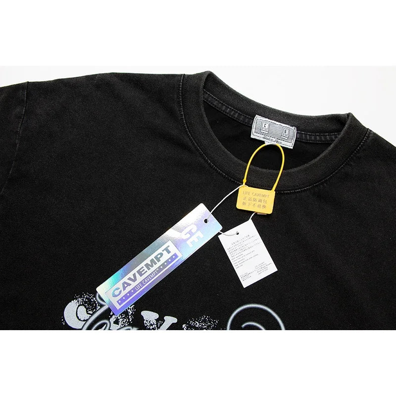 High Quality 2024 CAVEMPT Crewneck Short Sleeve Men Woman Casual Top Tee Classic Outdoor T-shirts Street King Limited