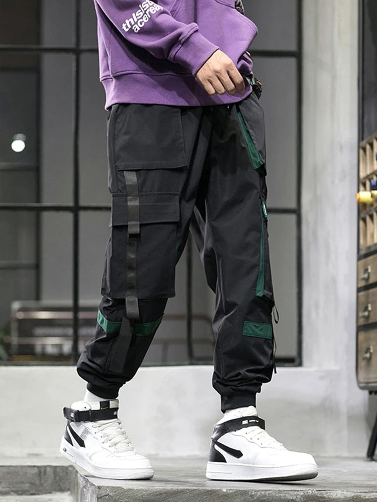 "Ribbon Cut" Unisex Men Women Streetwear Joggers Daulet Apparel
