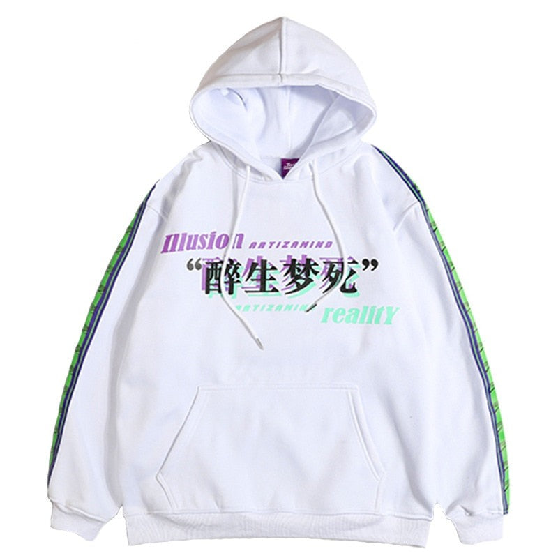 "Dark Reality" Unisex Men Women Streetwear Graphic Hoodie Daulet Apparel
