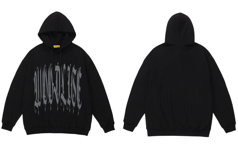 "Blurred Vision" Unisex Men Women Streetwear Graphic Hoodie Daulet Apparel