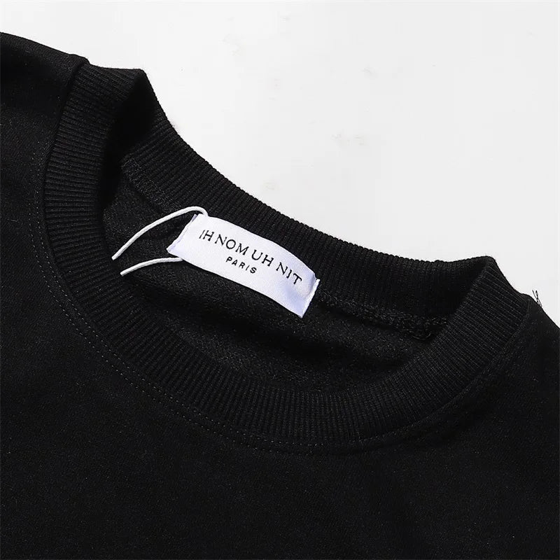 Black Rice White IH NOM UH NIT Hoodies Gold Necklace Masked Men Printing Men Woman Good Quality Casual Sweatshirts Street King Limited