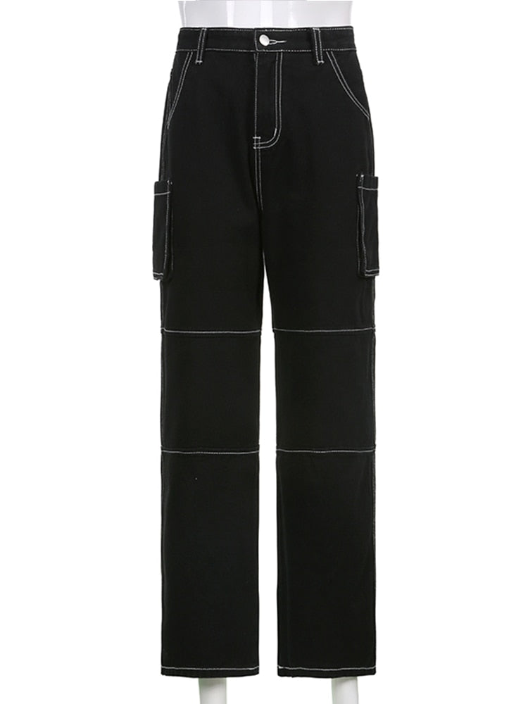 "Patched" Unisex Men Women Streetwear Denim Pants Daulet Apparel