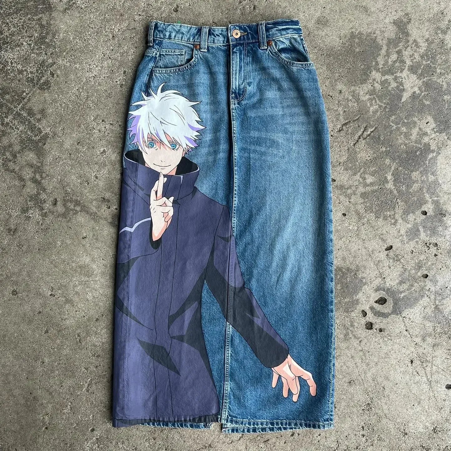 Y2K Harajuku Next Drop Streetwear Jeans for Men Wide Trouser Graphic New Women High Waist wide leg Pants y2k men clothing Street King Limited