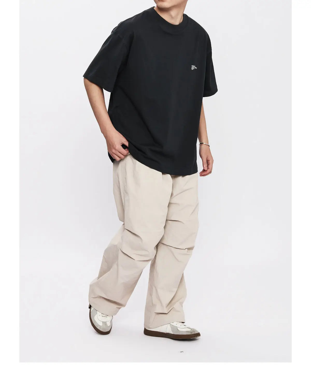 Summer Korean style loose simple short sleeved T shirt men casual y2k street solid color Harajuku round neck half sleeved top Street King Limited