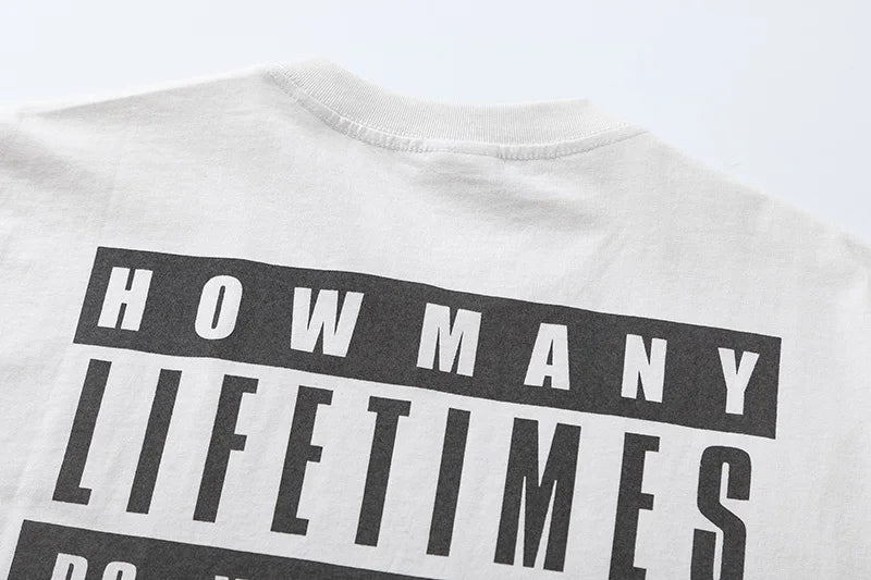 New SAINT T Shirt Letter Printing Summer Good Quality Men Woman Loose Casual Versatile Lovers Vintage Tops Tee Street King Limited