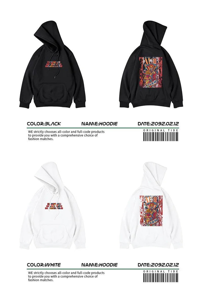 Men's Funny The God Of Wealth Graphic Hoodies 2025 Autumn Hip Hop Print Sweatshirts Hombre Y2K Streetwear Pullovers Hoodie Street King Limited