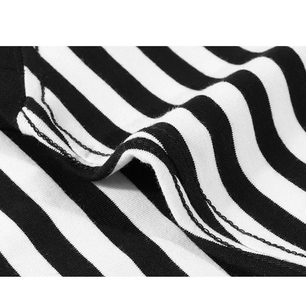 Japanese Vintage Nostalgic Striped T-Shirts For Men And Women Short-Sleeved Cotton Men's Loose Half-Sleeved Sea Soul Shirt Street King Limited