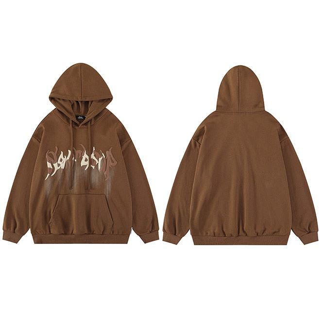 "Blurred Lines" Unisex Men Women Streetwear Graphic Hoodie Daulet Apparel