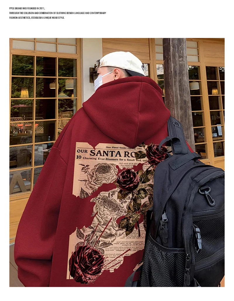 Skatercore Flame Bold Hoodie Cold-Weather Flex